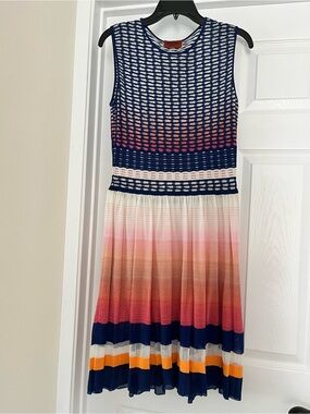 Missoni Knit Ombre Stripe Sleeveless Dress Size S